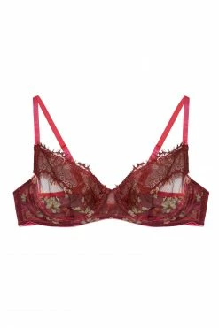 Wolf & Whistle Neve Kimono Print Plunge Bra