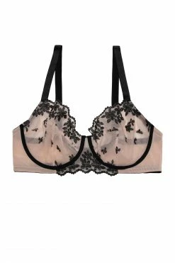 Playful Promises Curve Exclusive Evie Black & Peach Balcony Bra Bras