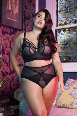 Playful Promises New In Bras Eddie Black Crossover Wrap Bra