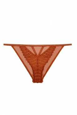 Wolf & Whistle Ellie Rust Cut Out Brief Knickers