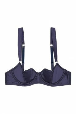 Playful Promises Bras Philly Navy Tulip Satin Bra