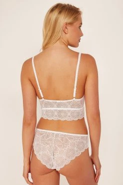 Wolf & Whistle Ari Lace White Bralette