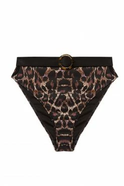 Bettie Page Lingerie Eco Leopard Jayne Bikini Brief