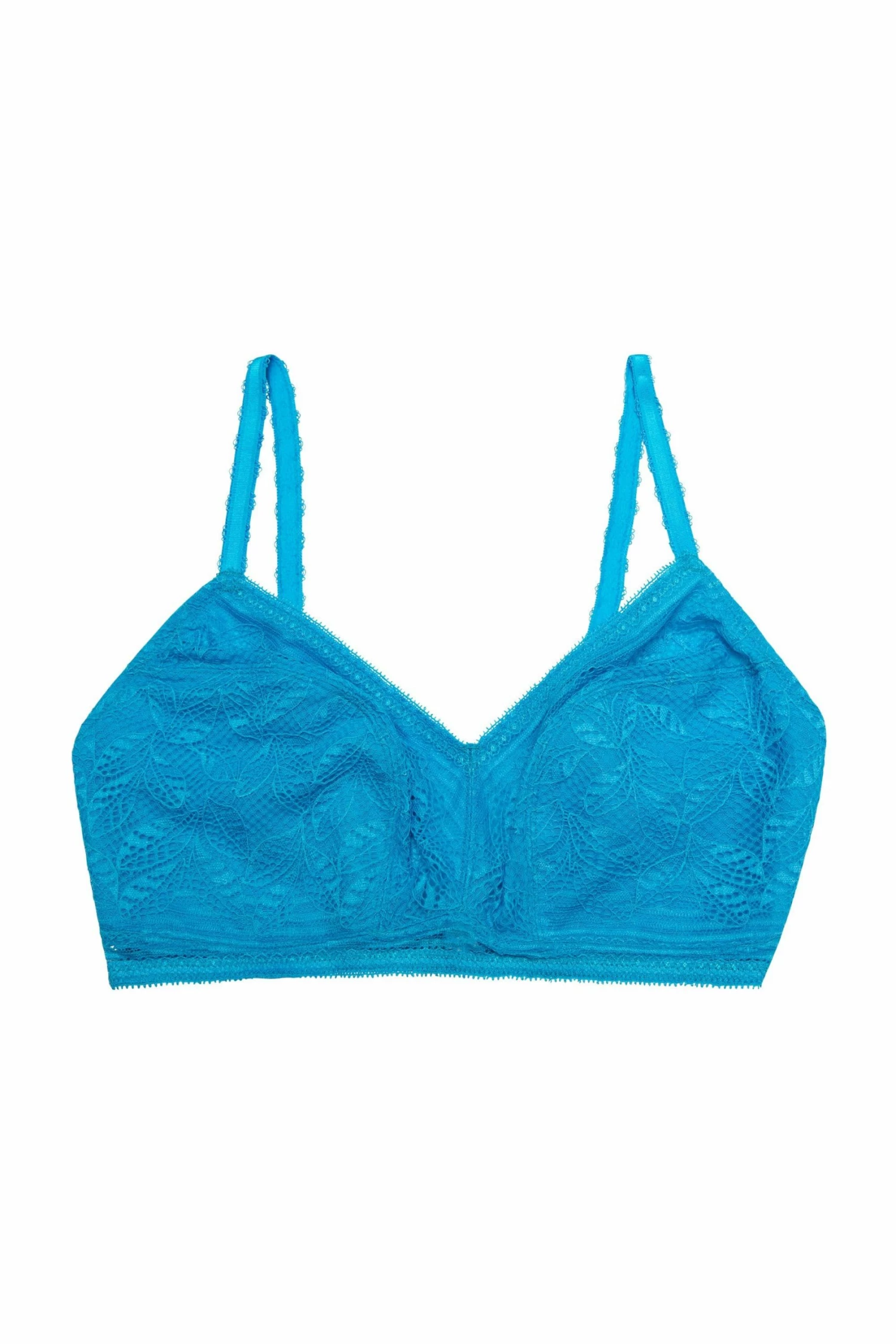 Best Pirce ❤️ Deja Day Emma Sky Blue Lace Wireless Bra Bras 🥰 4 Deja Day Emma Sky Blue Lace Wireless Bra Bras