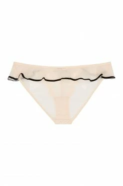 Playful Promises Knickers Monica Ribbon Slot Brief Peach Core