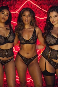 Playful Promises Bras Florence Black Lattice Bra