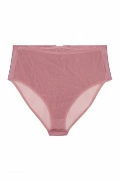 Playful Promises Curve Exclusive Knickers Eagan Blush Satin High Waist Knicker