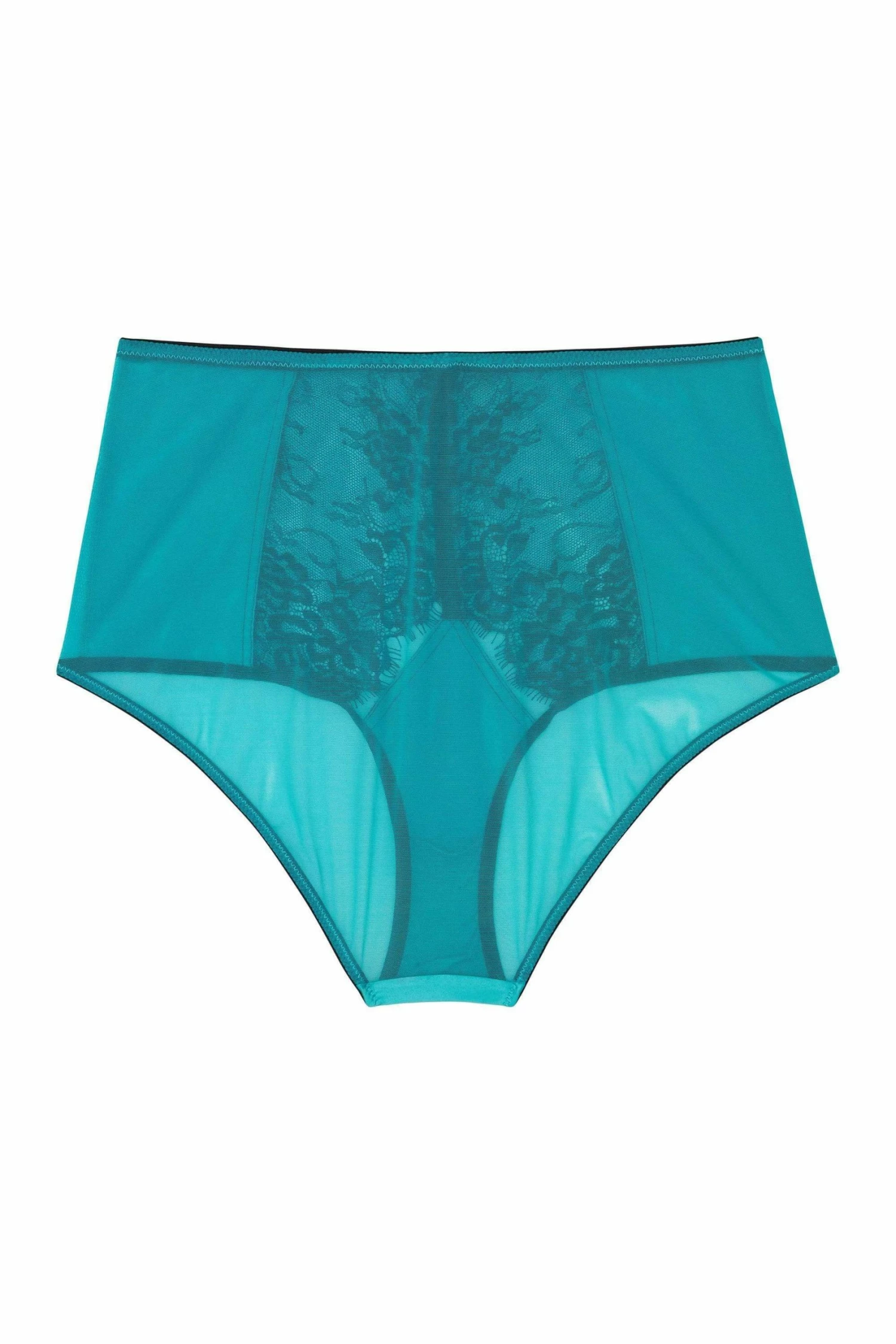 Top 10 😍 Playful Promises Knickers Henrietta Teal Lace Overlay High Waist Brief ✨ 14 Playful Promises Knickers Henrietta Teal Lace Overlay High Waist Brief