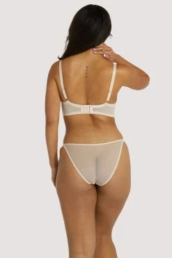 Playful Promises Virginia Peach Guipure Quarter Cup Bra