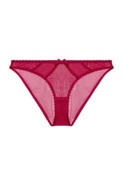 Deja Day Grace Hot Pink Mesh Brazilian Brief