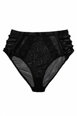 Playful Promises Curve Exclusive Knickers Ericka Black High Waist Brief