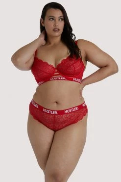 Outlet ๐ Everyday Lingerie Hustler Branded Red Lace Curve Brief ๐งจ 6 Everyday Lingerie Hustler Branded Red Lace Curve Brief