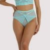 Playful Promises Eddie Aqua Crossover Wrap Brief New In