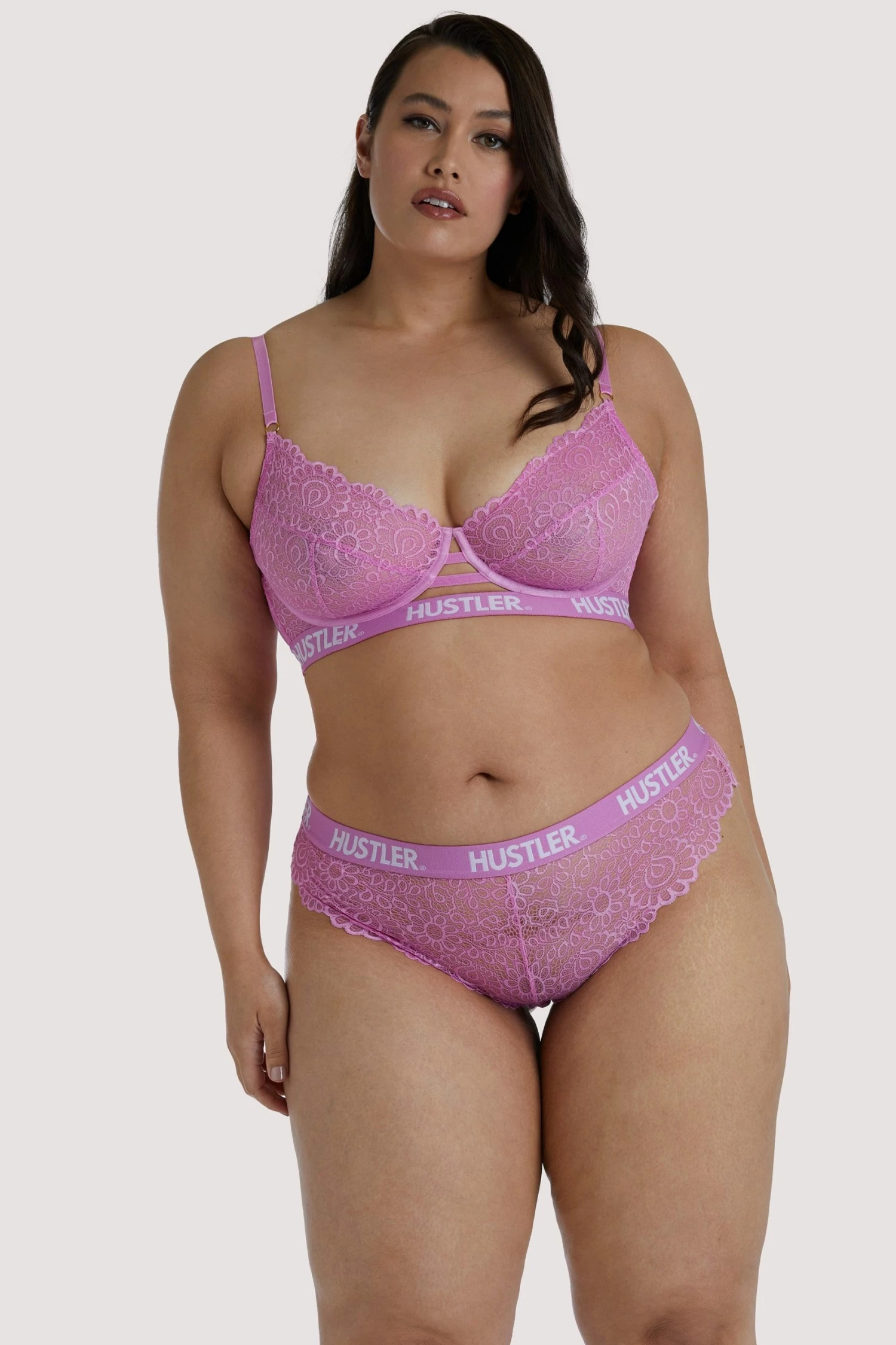 Discount ๐งจ Hustler Branded Pink Curve Lace Brief Everyday Lingerie ๐ 3 Hustler Branded Pink Curve Lace Brief Everyday Lingerie