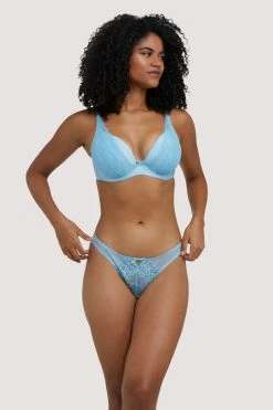 Deja Day Knickers Sophia Light Blue Brazilian Brief