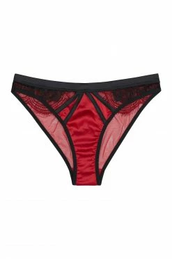 Playful Promises Tasmin Ruby Lace Brazilian Brief Knickers