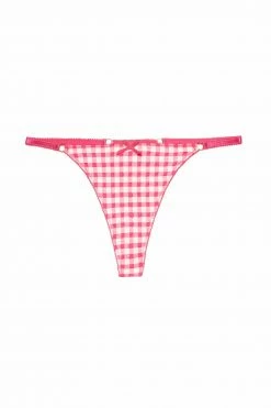 Squish Daisy Pink Gingham Thong
