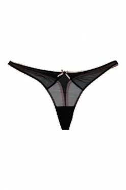 Deja Day Grace Black & Pink Thong