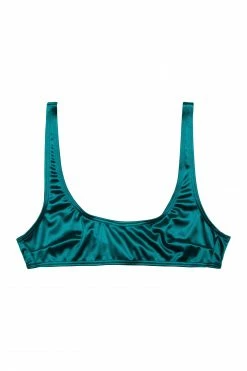 Wolf & Whistle Hannah Teal Crop Bikini Top