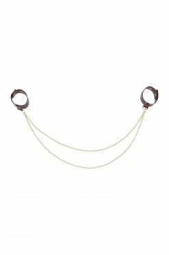 Regalia Chain Detail Cuffs Purple Snake New In Accessories