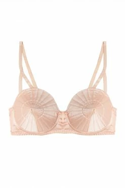 Outlet ✔️ Bettie Page Lingerie Retro Futuristic Bullet Bra Peach 🤩 7 Bettie Page Lingerie Retro Futuristic Bullet Bra Peach