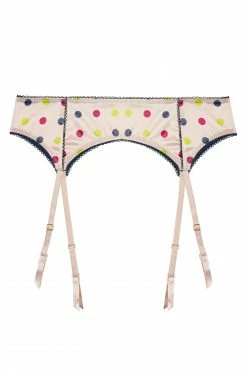 Felicity Hayward X PP X PP Rowswell Polka Dot Peach Suspender