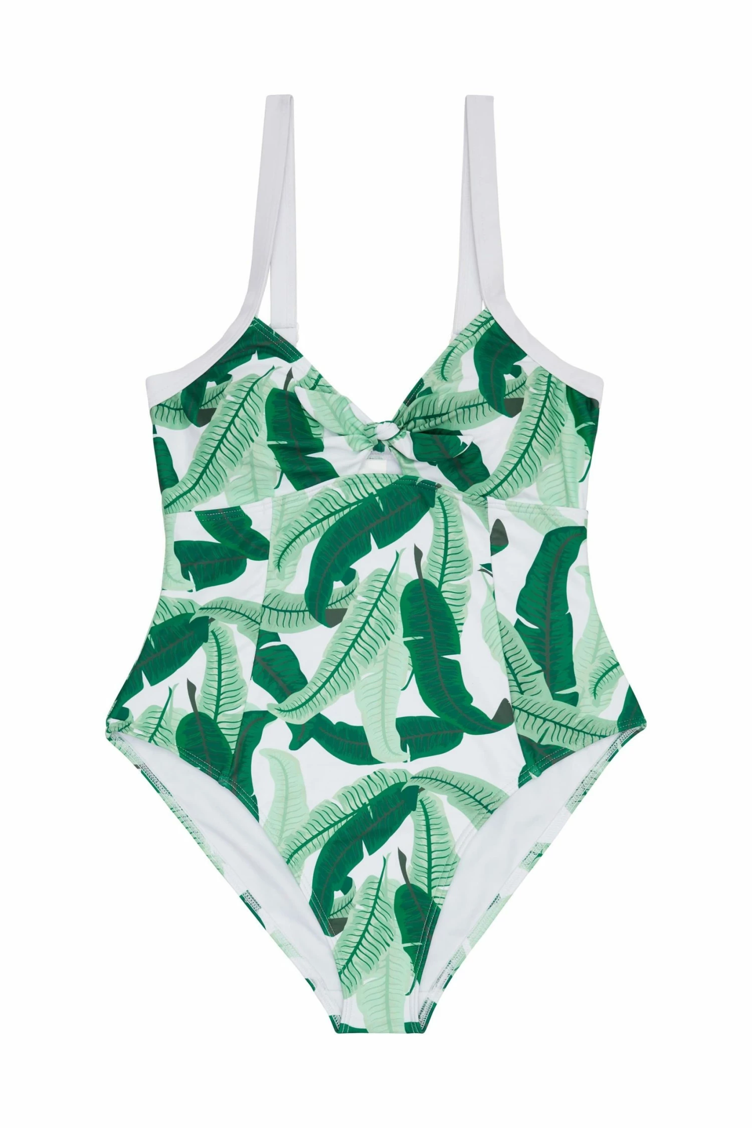 Buy 🎁 Collectif X Playful Promises Swimwear Banana Leaf Print Knot Front 🩱 Swimsuit 🛒 5 Collectif X Playful Promises Swimwear Banana Leaf Print Knot Front Swimsuit