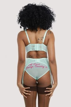 Felicity Hayward X PP Suspenders Self Love Mint Suspender Belt