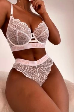 Hustler New In Bras Branded Lace White Bra