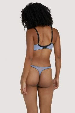 Deja Day New In Bras Grace Lavender Mesh Plunge Bra