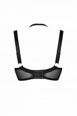 Scantilly By Curvy Kate Black Harnessed Padded Half Cup Bra Bras