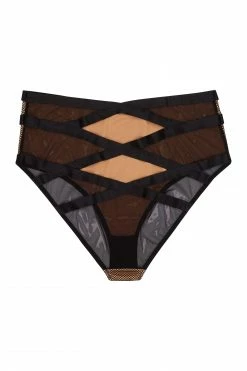 Buy ๐ Playful Promises Curve Exclusive Brooklyn Fishnet Strappy High Waist Brief ๐ 8 Playful Promises Curve Exclusive Brooklyn Fishnet Strappy High Waist Brief