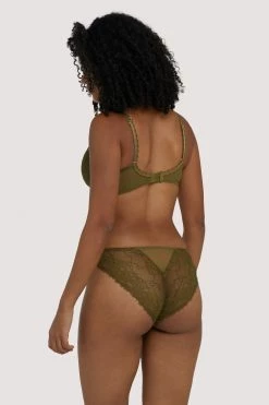 Deja Day Knickers Sophia Olive Brazilian Brief