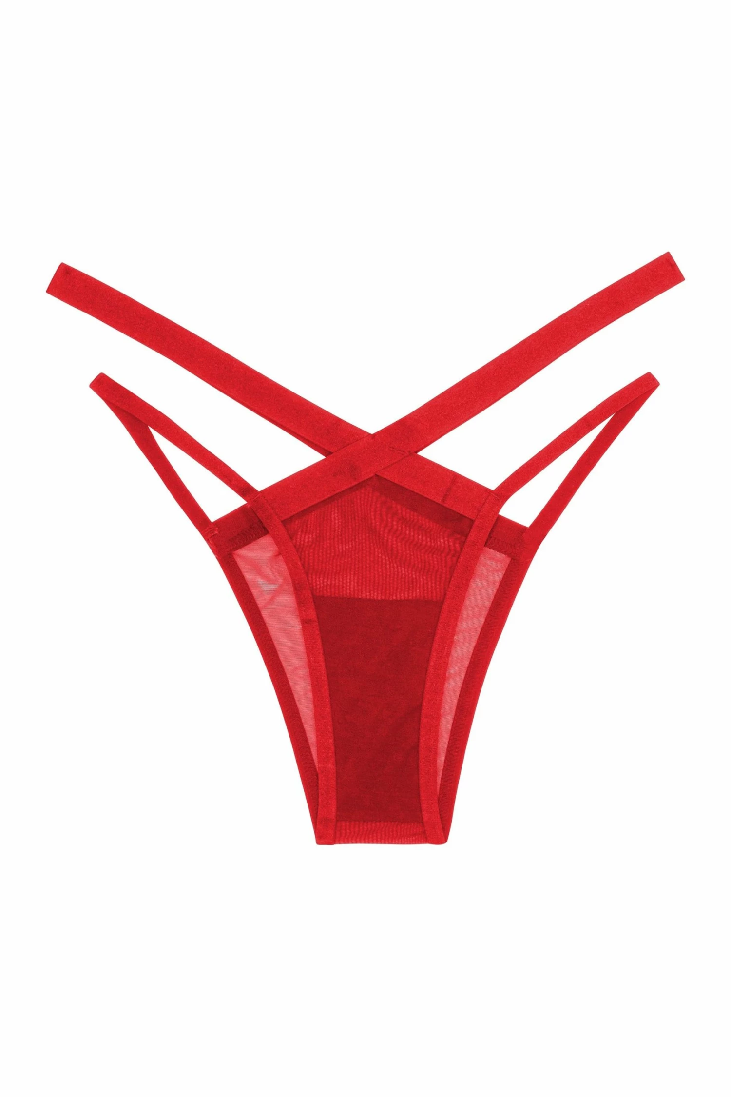 Promo ✨ Felicity Hayward X PP Mercury Red Cross Over Mesh Brazilian ⭐ 11 Felicity Hayward X PP Mercury Red Cross Over Mesh Brazilian