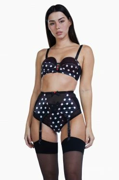 Discount ๐ Bettie Page Lingerie Spot 4 Strap Z Stitch Suspender Belt ๐คฉ 9 Bettie Page Lingerie Spot 4 Strap Z Stitch Suspender Belt