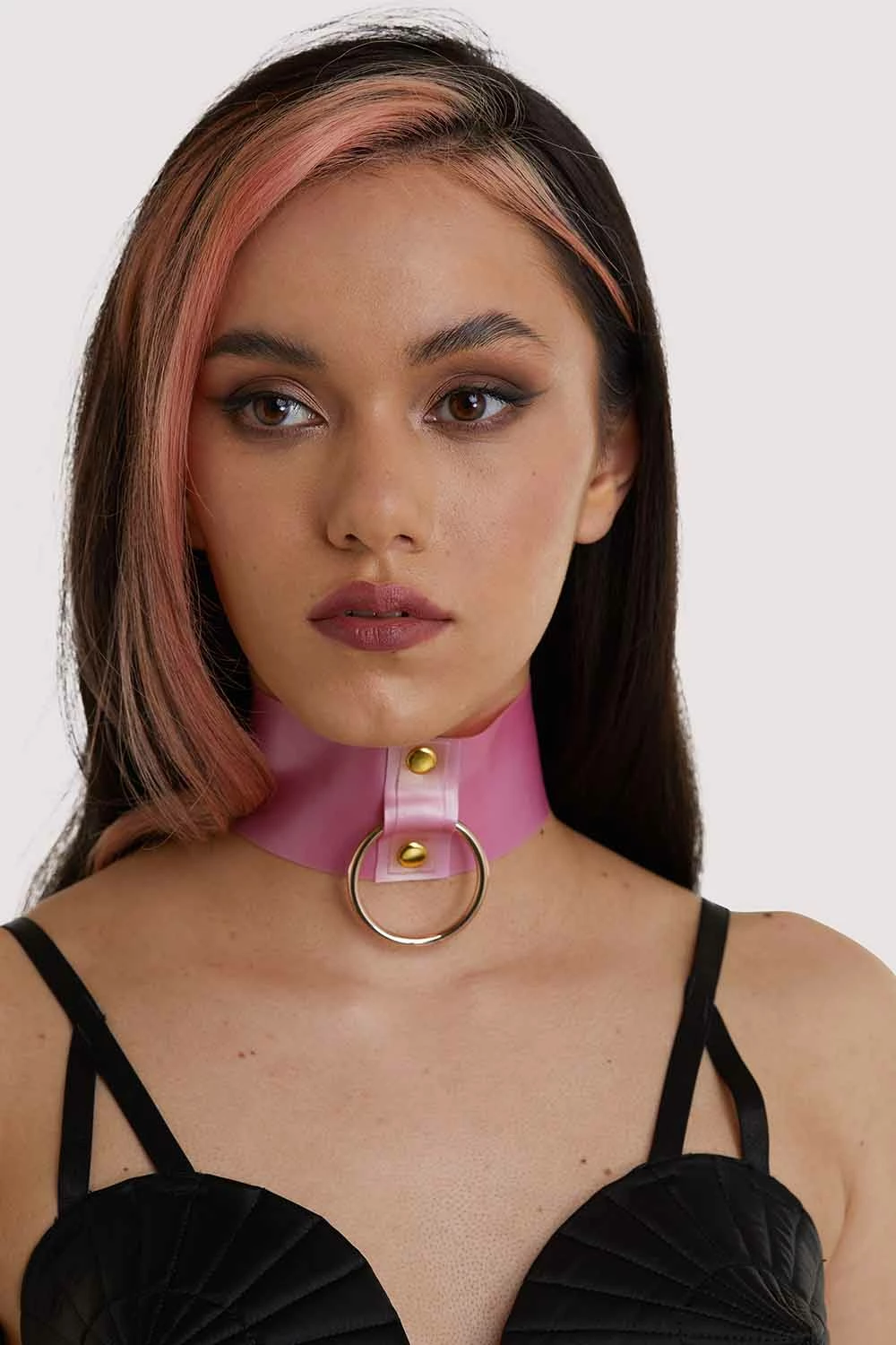 Cheap ๐ Bettie Page Lingerie New In Accessories Bettie Page Pink Latex Ring Choker โ 3 Bettie Page Lingerie New In Accessories Bettie Page Pink Latex Ring Choker