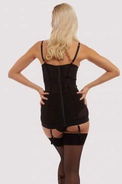 Bettie Page Lingerie Cassandra Harlequin Basque