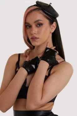 Wholesale ✨ Bettie Page Lingerie Erotic Latex Mittens 💯 7 Bettie Page Lingerie Erotic Latex Mittens