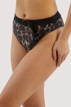 Bettie Page Lingerie Eco Leopard Jayne Bikini Brief
