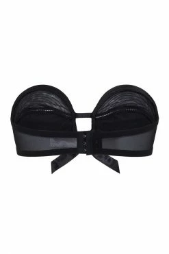 Bettie Page Lingerie Black Overwire Bra A - DD/E