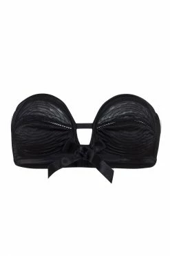 Bettie Page Lingerie Black Overwire Bra A - DD/E