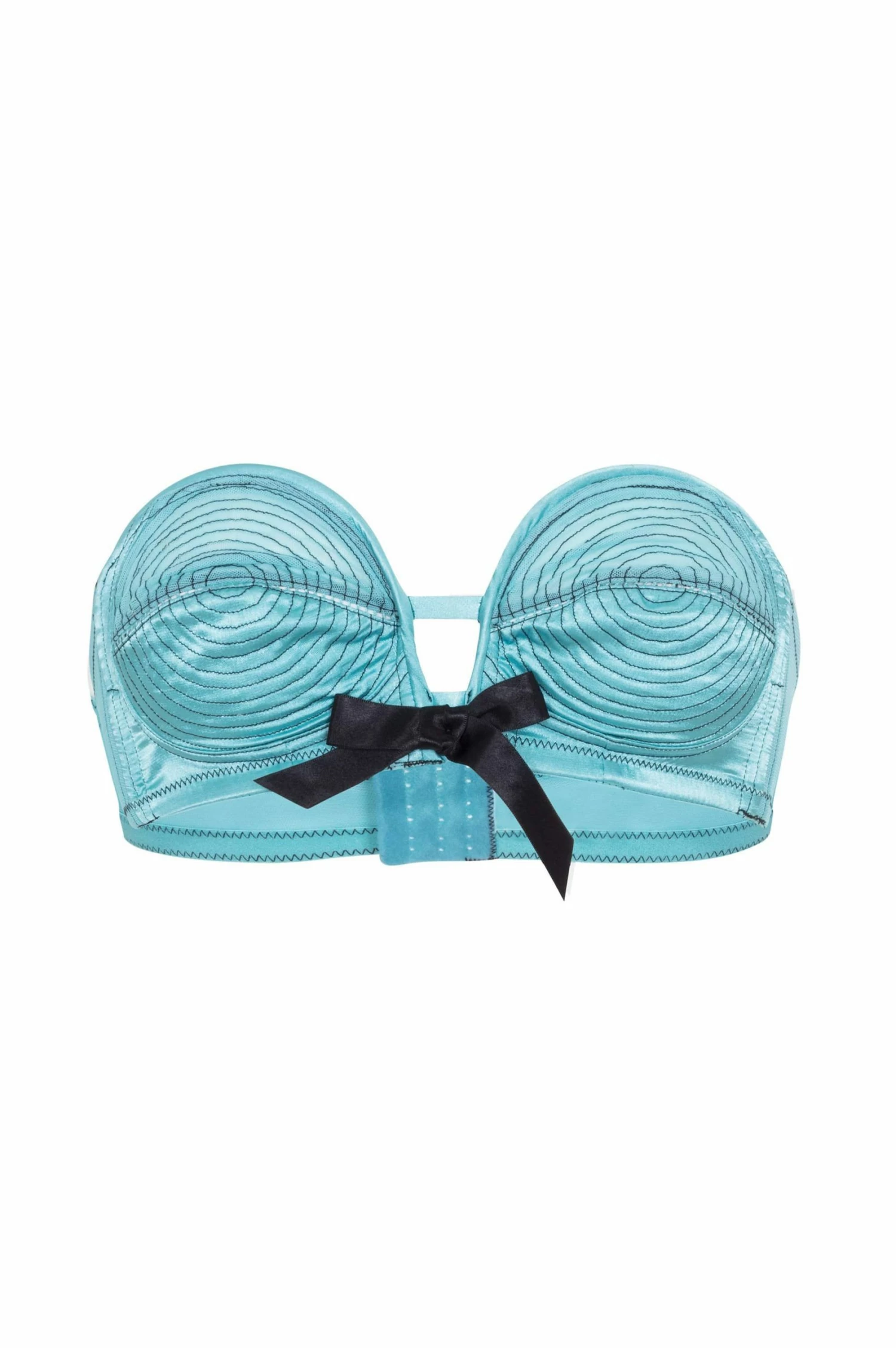 Hot Sale 😍 Bettie Page Lingerie Bras Teal/Black Overwire Bra 👏 3 Bettie Page Lingerie Bras Teal/Black Overwire Bra