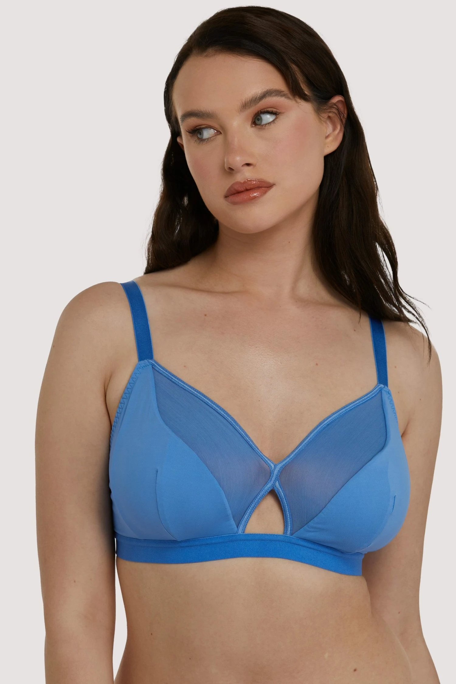 Budget π Curvy Kate New In Get Up And Chill Bralette Denim Blue β¨ 2 Curvy Kate New In Get Up And Chill Bralette Denim Blue