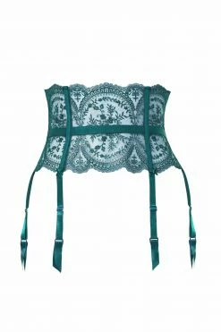 Dita Von Teese Lingerie Severine Shady Spruce Suspender Curve