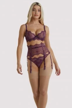 Dita Von Teese Lingerie Lurex Amythest G-String Outlet