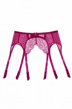 New 🔔 Dita Von Teese Lingerie Suspenders Fiamma Magenta Suspender ❤️ 9 Dita Von Teese Lingerie Suspenders Fiamma Magenta Suspender