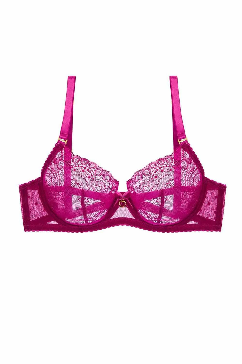 Best Sale ✨ Dita Von Teese Lingerie Fiamma Magenta Bra 🧨 6 Dita Von Teese Lingerie Fiamma Magenta Bra