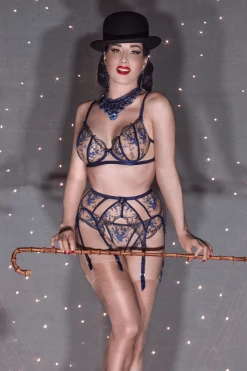 Dita Von Teese Lingerie Bras Queens Blue Femmoiselle Bra