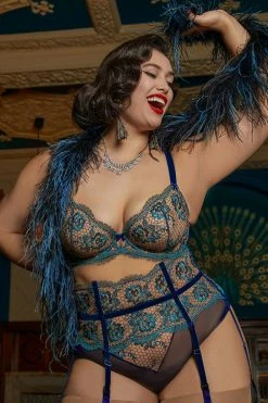 Dita Von Teese Lingerie New In Bras Evelina Blue Curve Bra