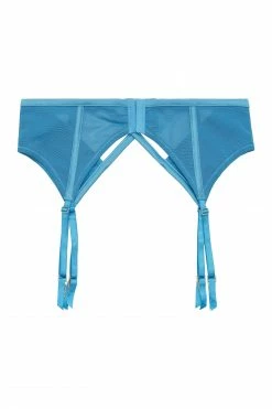 Peek & Beau Dani Blue Strappy Satin Suspender